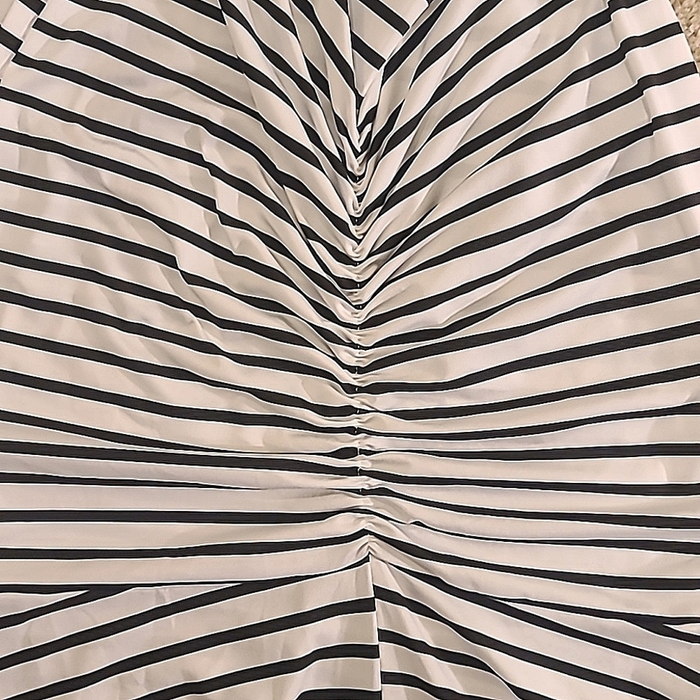 Famulily Women's Sexy Bodycon Backless Striped Long Maxi Dress in Zebra stripes! - Picture 7 of 8